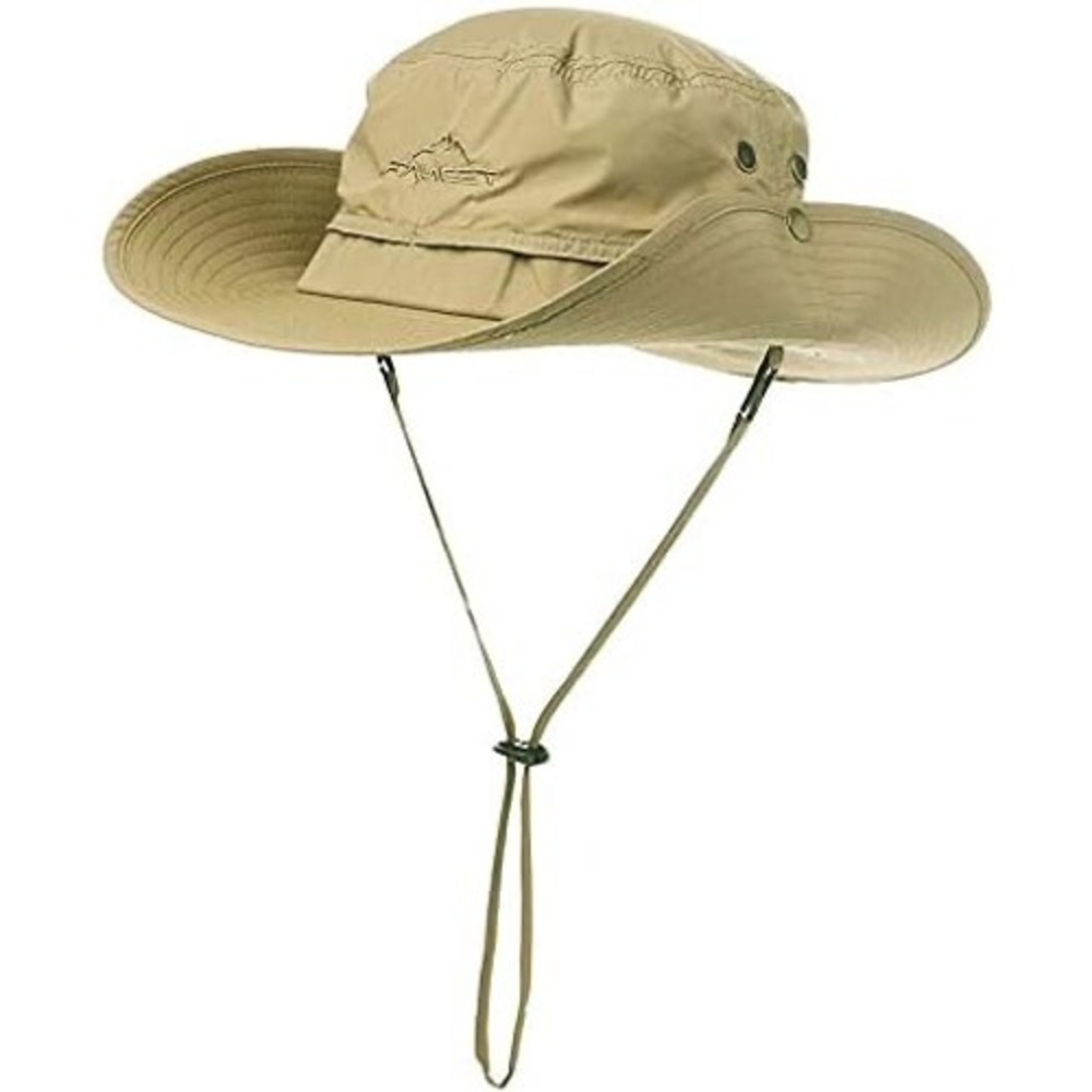 COMHATS Mens Boonie Sun Hat Khaki Wide Brim UV Protection Fishing Hiking Safari
